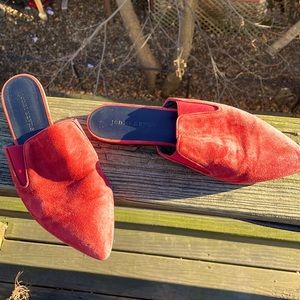 JENNI KAYNE RUST SUEDE MULE SIZE 40